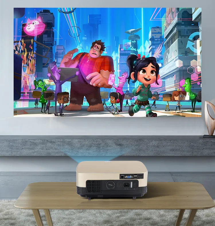 1080P 4K Laser Mobile Smart Android Home Theater HD LED Projectors