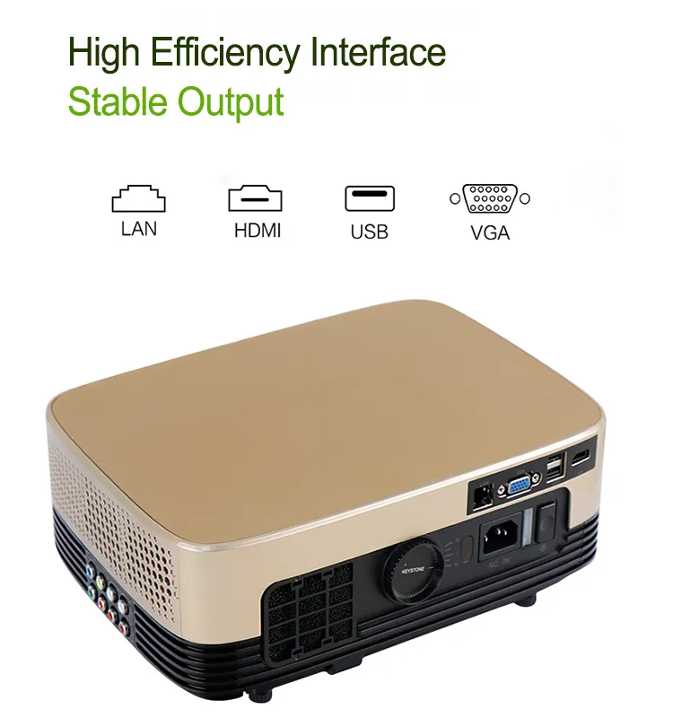 1080P 4K Laser Mobile Smart Android Home Theater HD LED Projectors