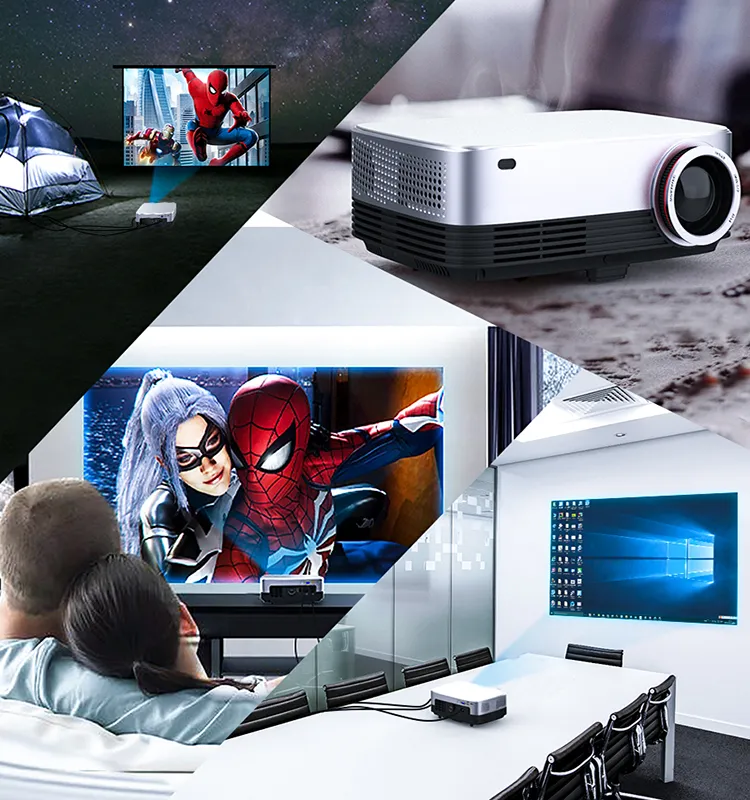 1080P 4K Laser Mobile Smart Android Home Theater HD LED Projectors
