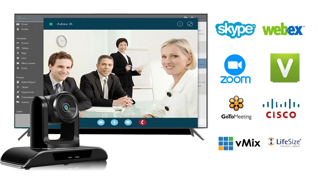 3G-SDI HDMI USB PTZ Broadcast & Live Streaming Camera 20X Optical Zoom Video Conference Camera