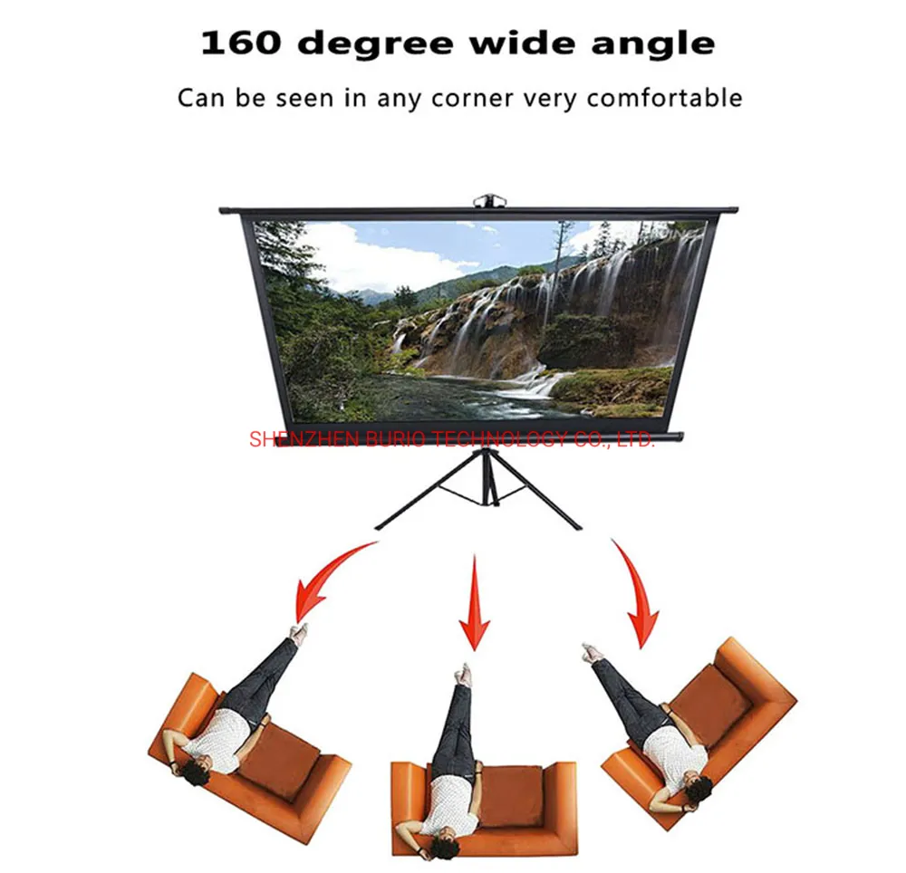 60′ -150" High Quality Projector Screen with Tripod Stand