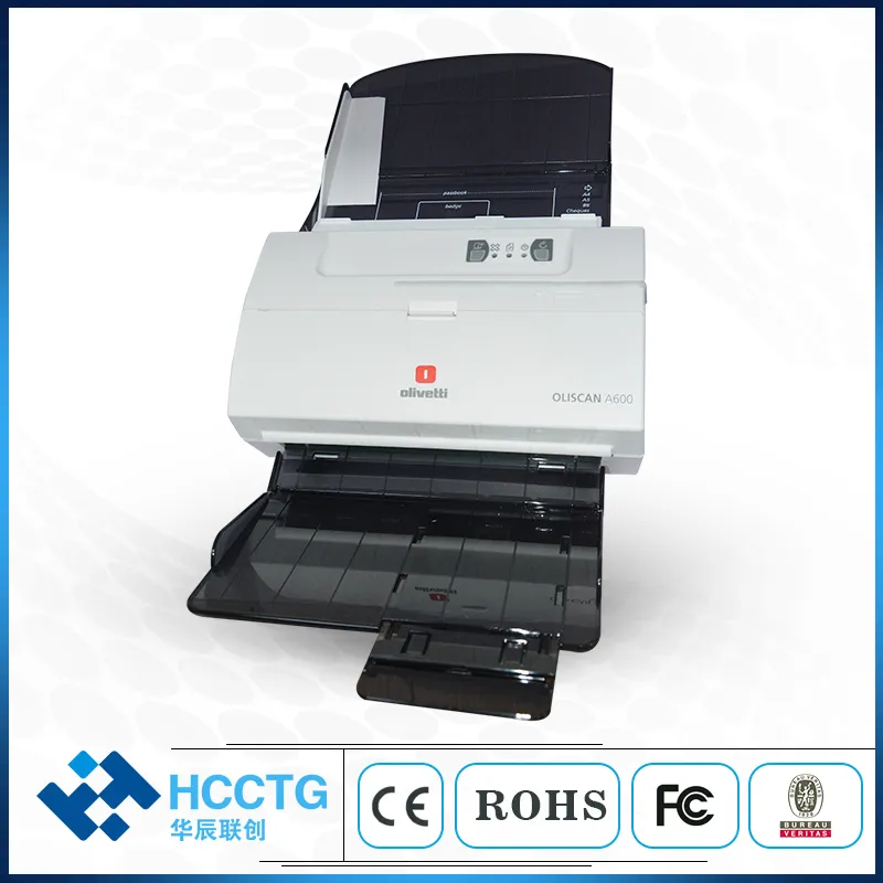 600dpi High Speed Color Duplex Ocr A4 Document Scanner with Micr Reader (A600)