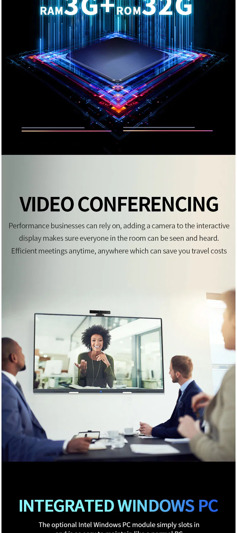 86 Inch 4K 3840X2160 Electronic Touch Screen Active Smart Board Interactive Electronic Whiteboard White Board