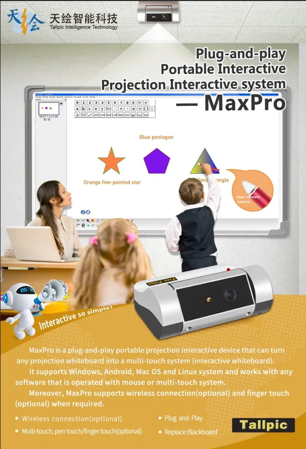 940nm Infrared Interactive Whiteboard Maxpro Strong Anti-Interference Ability