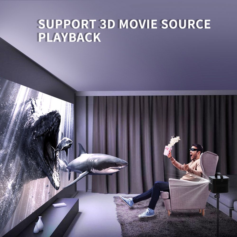 Amazon Top Hotsale HD 1080P LED DLP 3D 4K Android Smart Portable Mini Projector 4K Screen LED Projectors for Sale