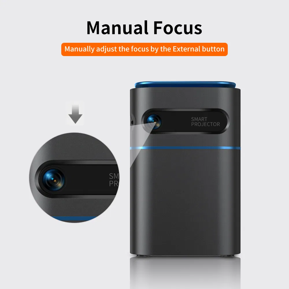 Android Smart LED DLP Portable Cheap Wi-Fi Projector for Business-D042