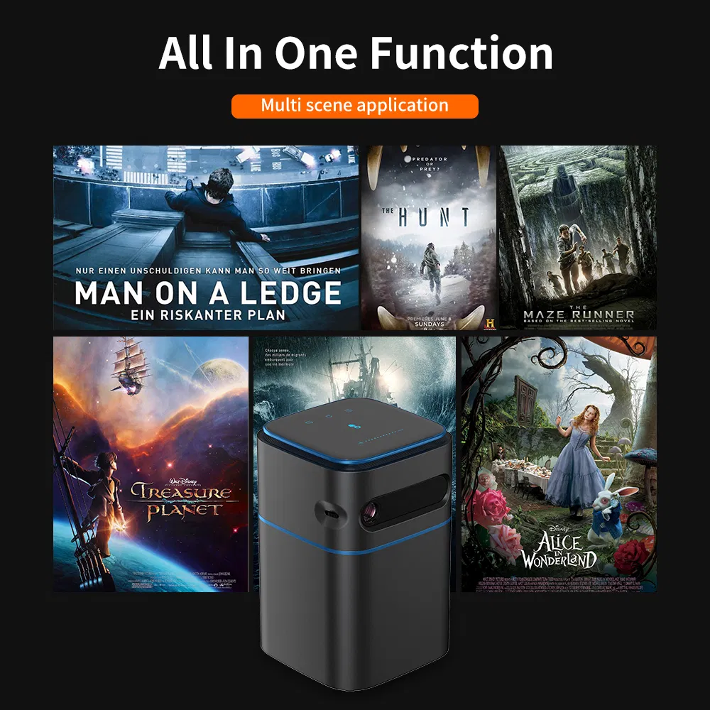 Android Smart LED DLP Portable Cheap Wi-Fi Projector for Business-D042