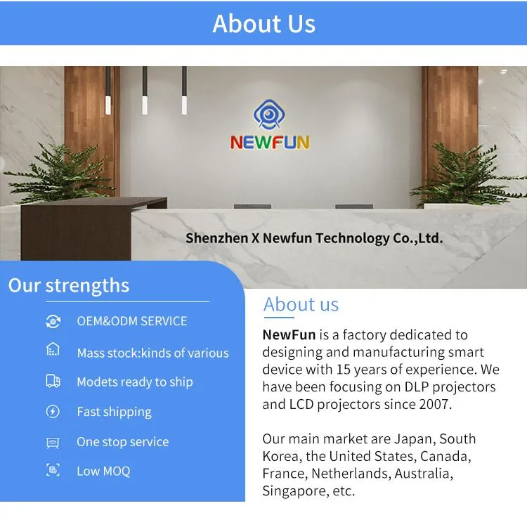 Android Smart LED DLP Portable Cheap Wi-Fi Projector for Business-D042