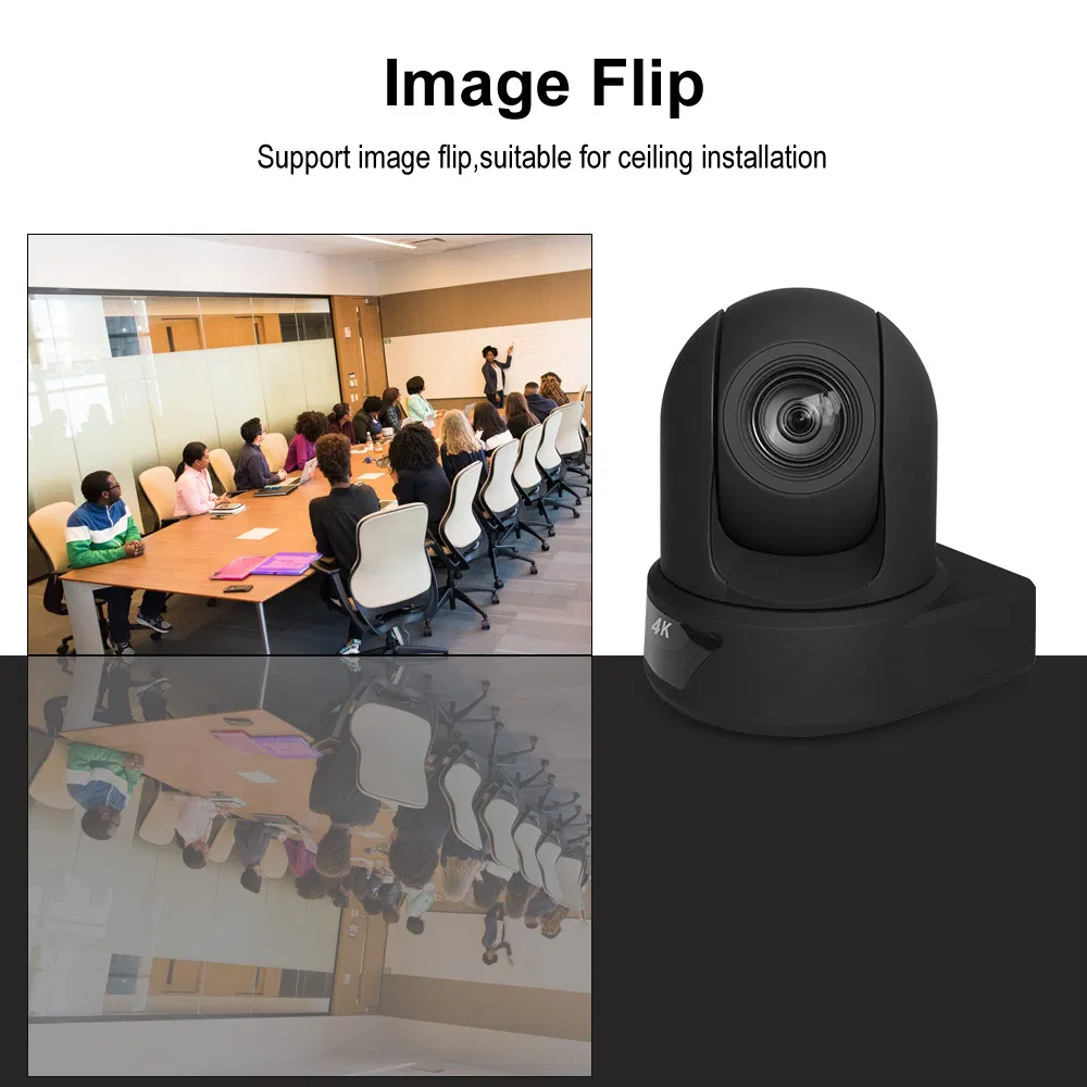 Anxinshi 4K UHD 20X Optical Zoom PTZ IP/HDMI/SDI 3 in 1 Video Conference Camera