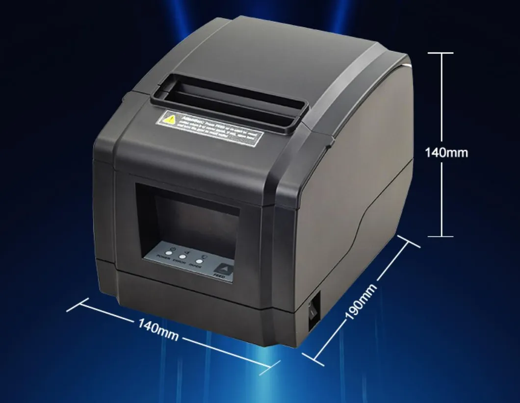 Auto Cutting USB Serial LAN Port Receipt Printer 80mm Thermal POS Printer