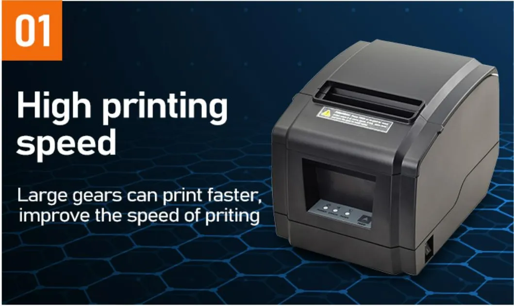 Auto Cutting USB Serial LAN Port Receipt Printer 80mm Thermal POS Printer