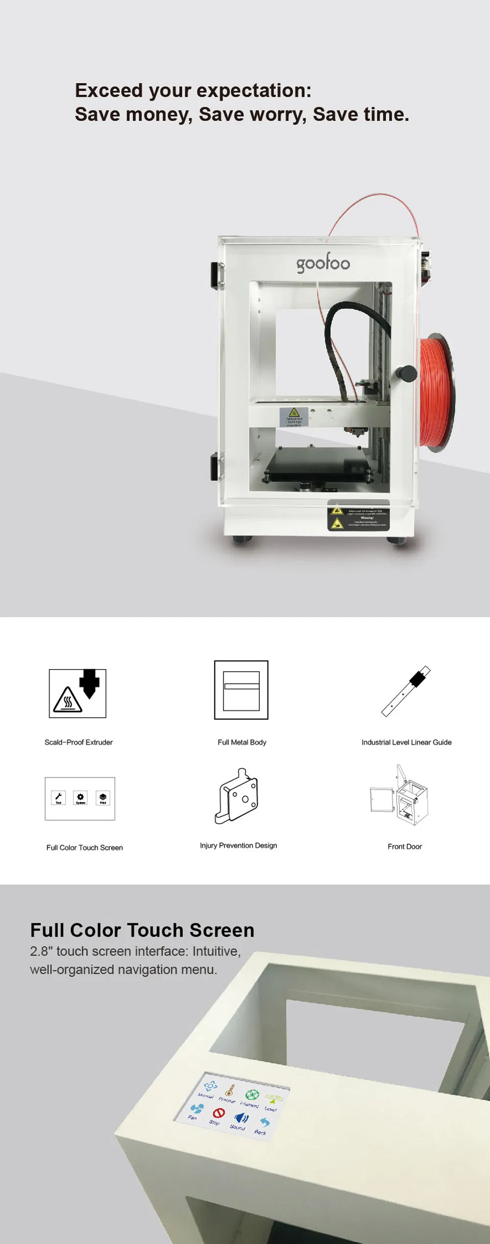 Best Buy 3D Printer 1.75 PLA Filament High Accuracy