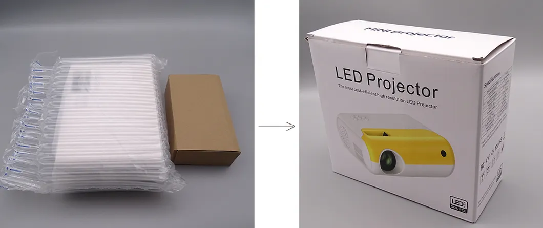 Best Home Theater Mini LCD Projector with 30000 Hours LED Light