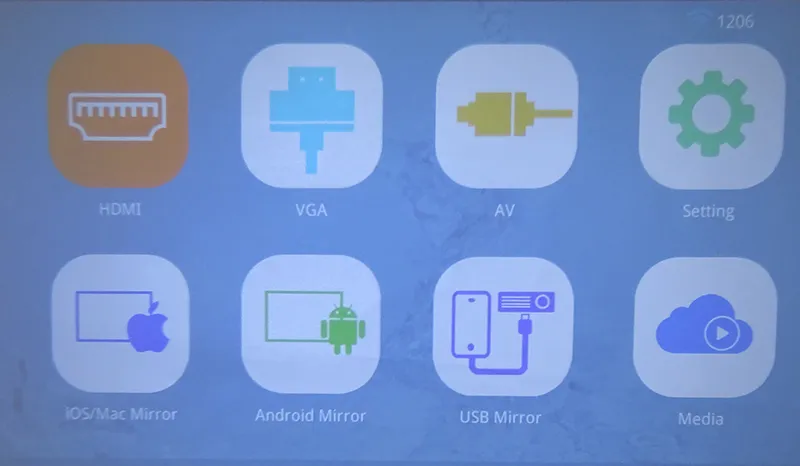 Best Home Theater Mini LCD Projector with 30000 Hours LED Light