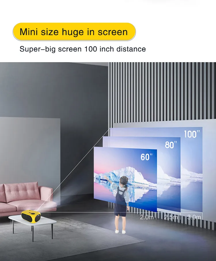 Children Mini Portable Projector for Christmas Children Gift