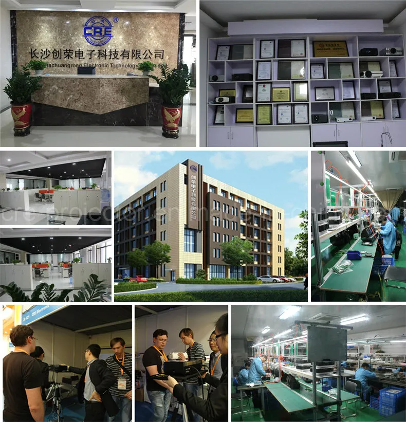 Cre Approved Mini DLP Projector with Bluetooth 3D Glasses WiFi Android