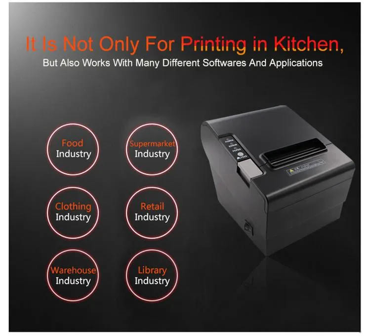 Desktop POS Receipt Thermal Printer with Auto Cutter