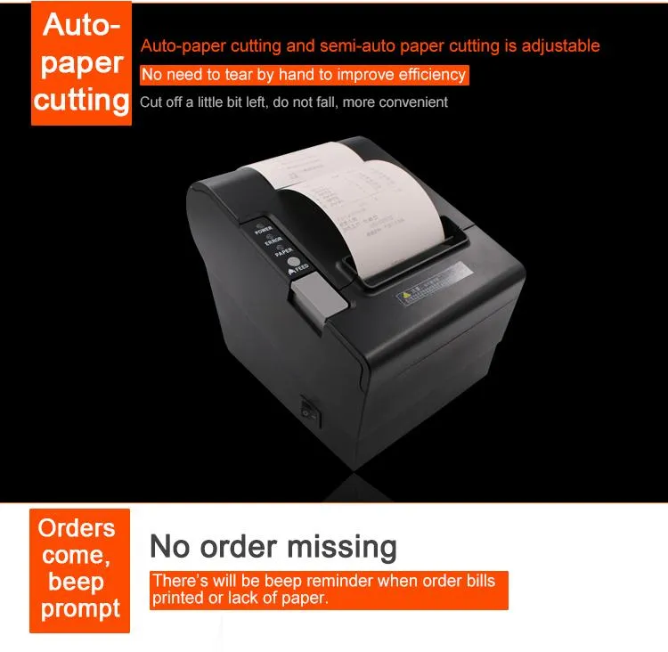 Desktop POS Receipt Thermal Printer with Auto Cutter