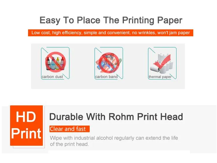 Desktop POS Receipt Thermal Printer with Auto Cutter