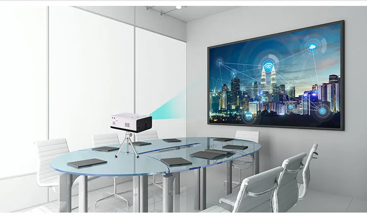 Excel Digital LED Mini Mobile Projector HD 1080P 300 Inch Mini Portable Home Projector