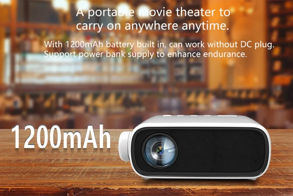 Factory Price Mini Projector 480*272p Portable LED Home Theater