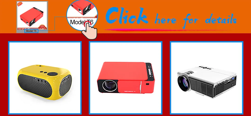 Full HD 1080P Support Fro Wireless Miracast Mini Projector for Home Entertainment