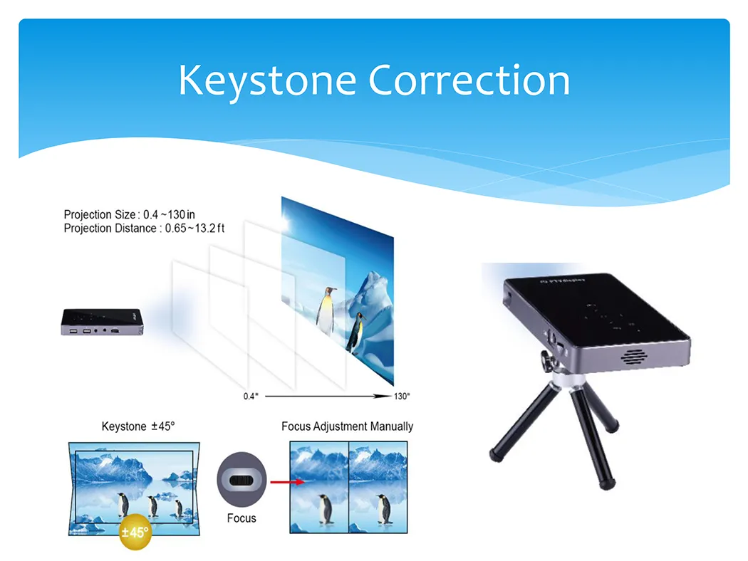 Full HD DLP Mini Projector Home Business Teaching Multifunctional Display Easy to Carry