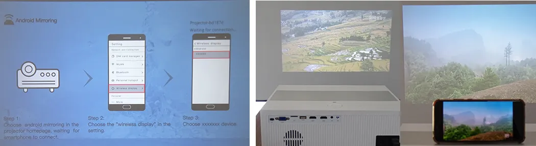 Full HD LCD Portable Projector for Home Entertainment Commercial Teaching Multifunctional