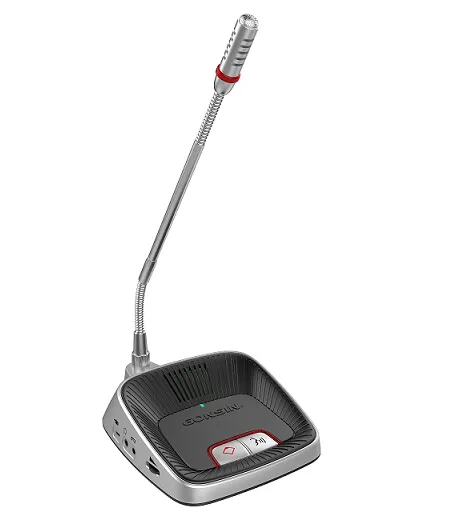 Gonsin Wireless Conference System Audio Discussion Microphone Meeting Equipment Gooseneck Microfono De Conferencia Inalambrico