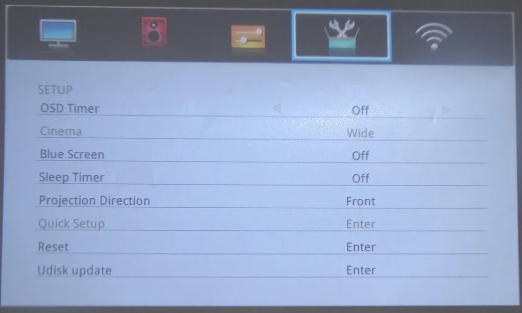 HD 1080P Home Theater Smart Projector Supports Same Screen Base Model