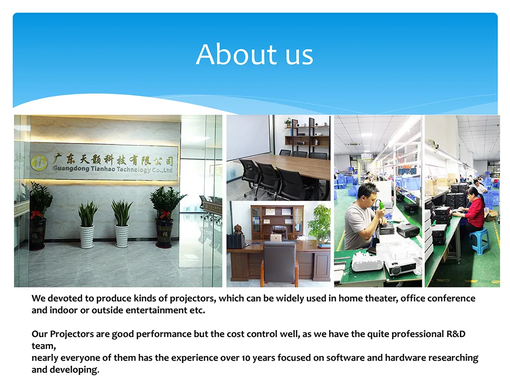 HD 1080P Home Theater Smart Projector Supports Same Screen Base Model