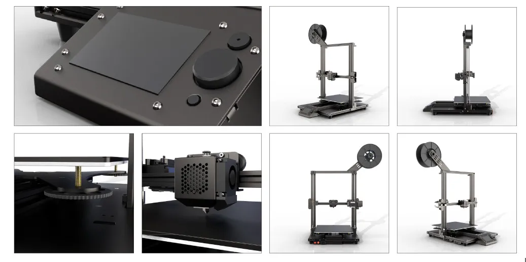 High Accuracy Printing Desktop 3D Printer with Wholesales Price for PLA/TPU/PETG Filament Printing Machine