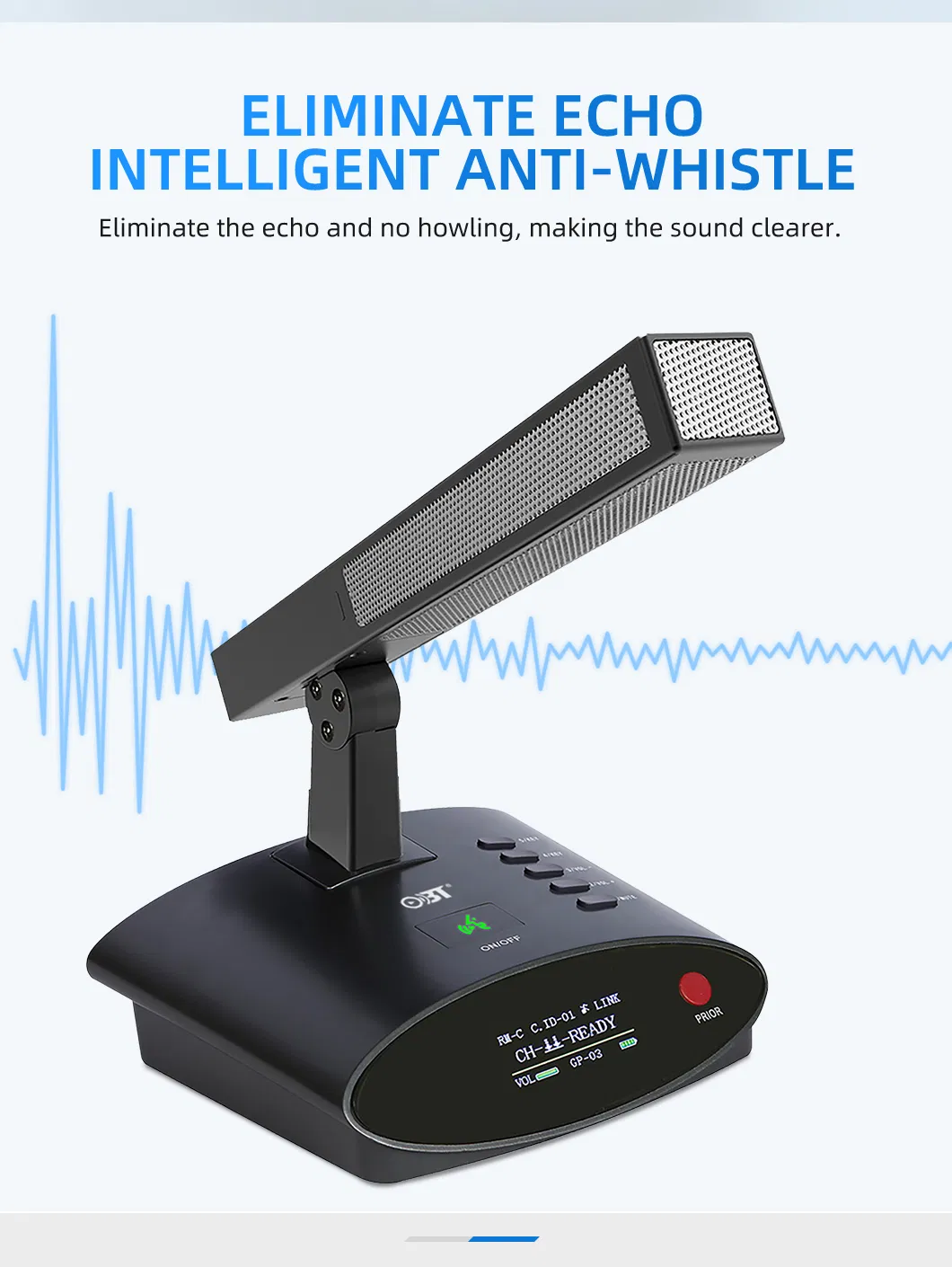 High Quality Conference Room Speaker Wireless Condenser Microphone Mic Headphone