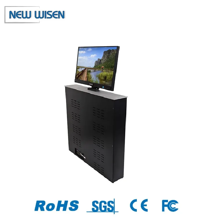 Intelligent Electric Desktop Monitor LCD Lift System for Conference System