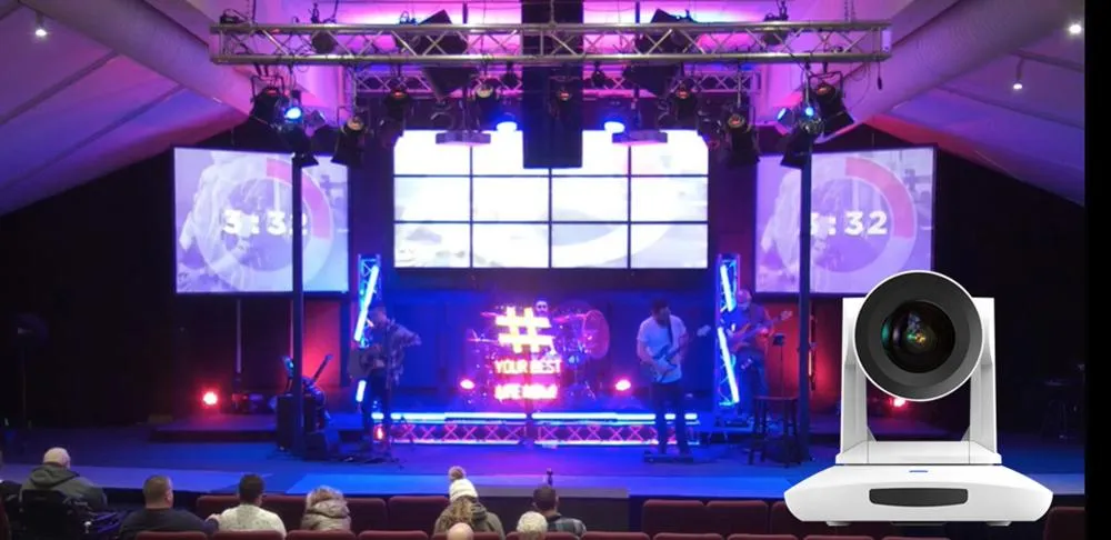 IP 4K 35X Optical Zoom HD Video Conference Ndi PTZ Camera USB3.0 HDMI 3G-SDI Audio Poe