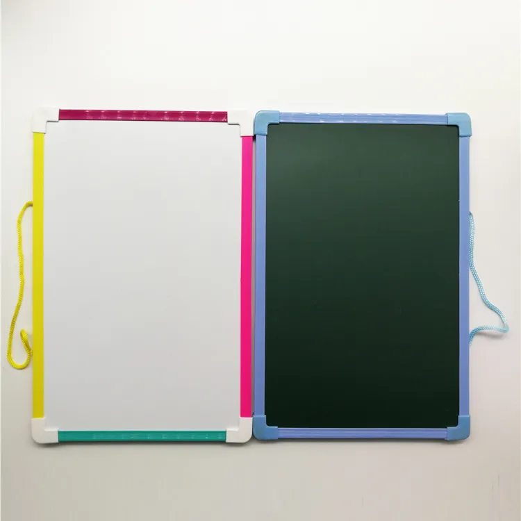 Kids Writing Whiteboard Drawing Board Colourful Plastic Frame