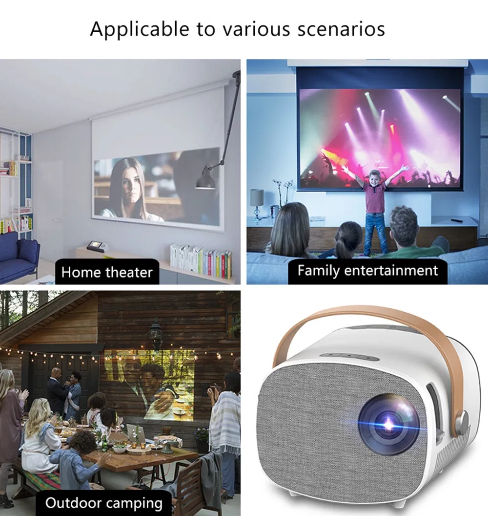 LCD LED Lamp Projector 800lumens 800*480 Support 1080 23 Languages Gorgeous Portable Cinema Home Movie