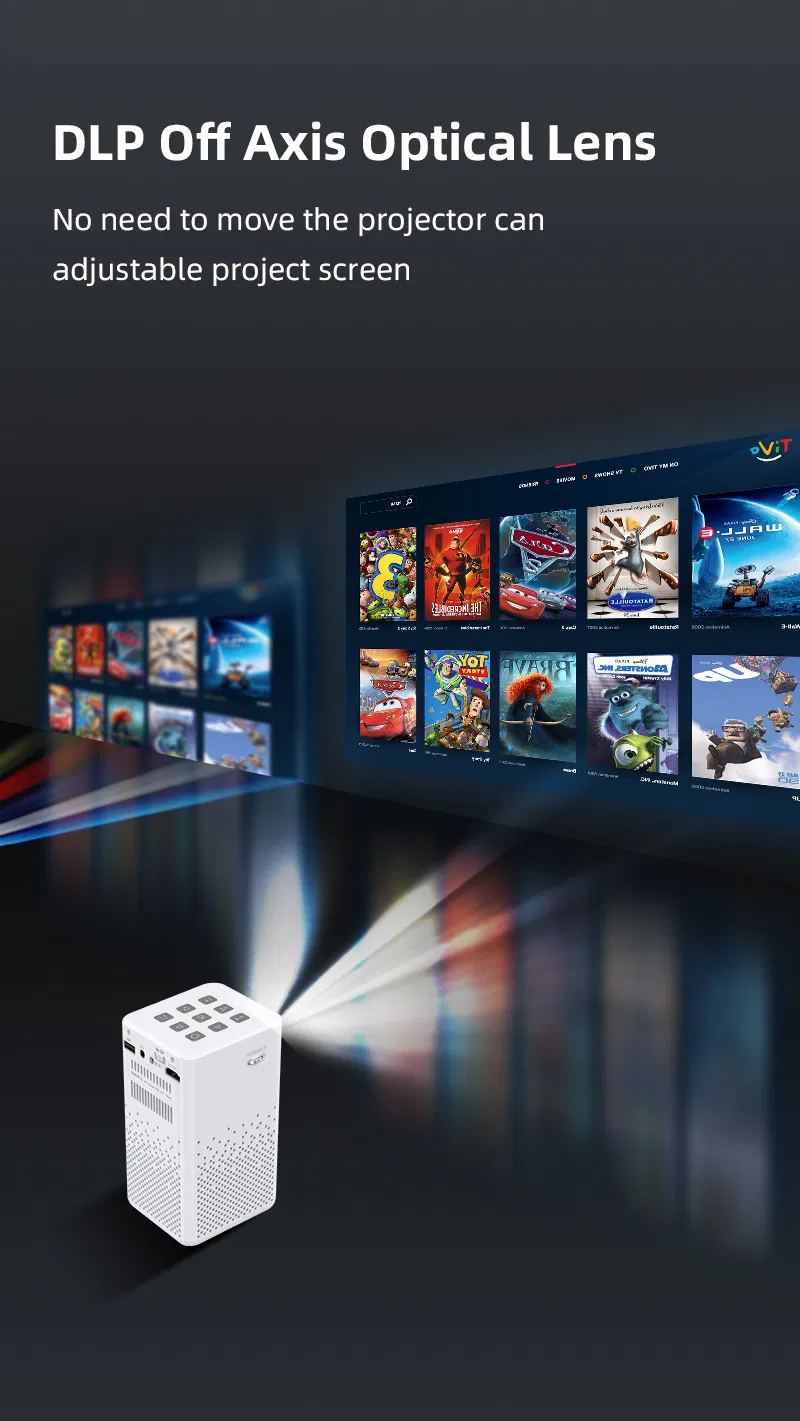 Lien C900 Mini Pocket Smart 4K 3D Cinema Video Projector Android WiFi 3000 Lumens LED DLP Projector