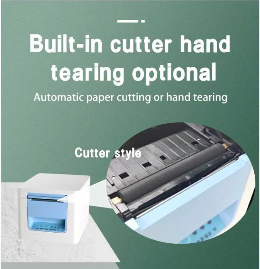 Mini 58mm POS Thermal Receipt Printer with USB/Serial/Bluetooth Interface