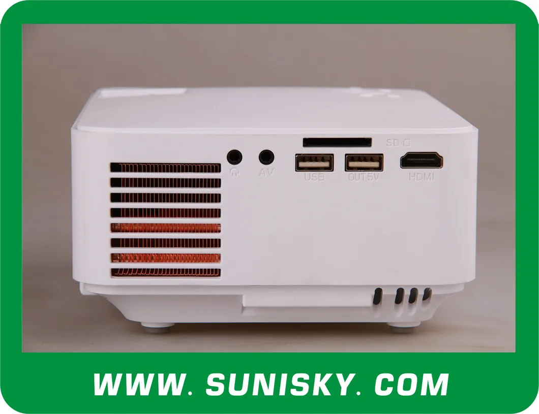 Mini Projector 1000 Lumens LCD Portable Video Projectors for Training (SMP8200B)