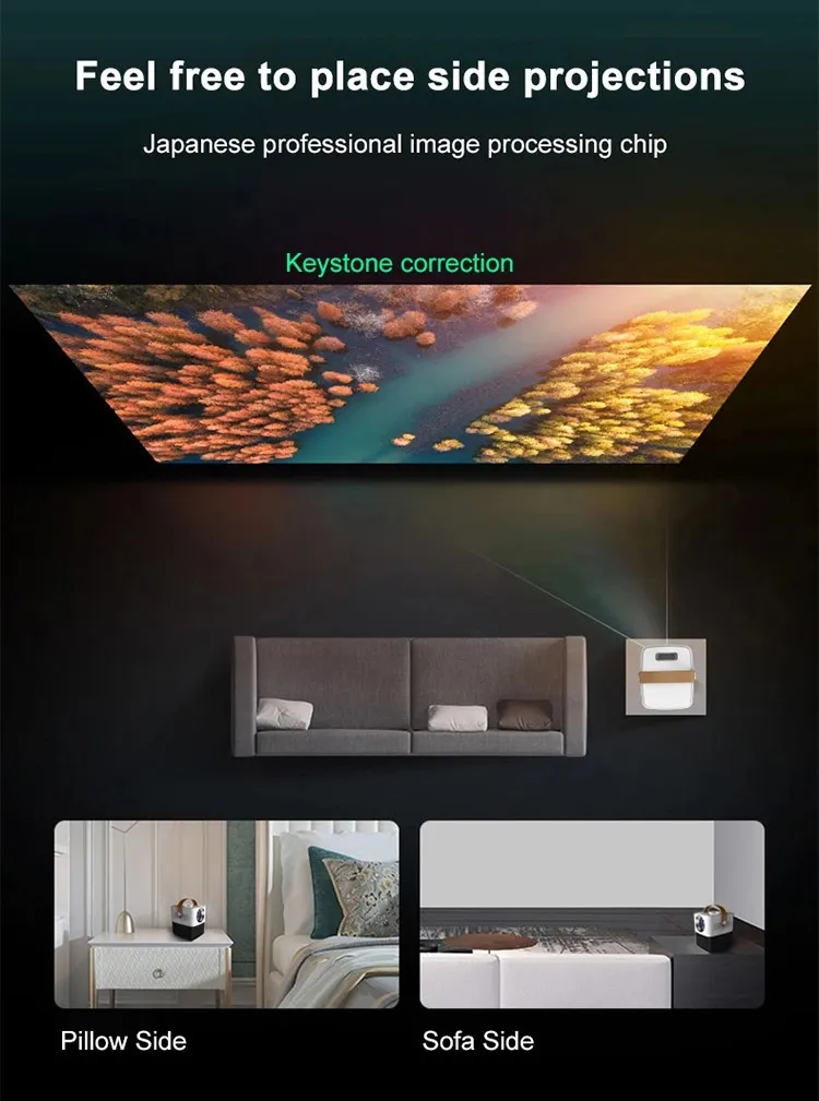 Multimedia Functions Cinema Home Theater LCD Projector Portable LED Projector