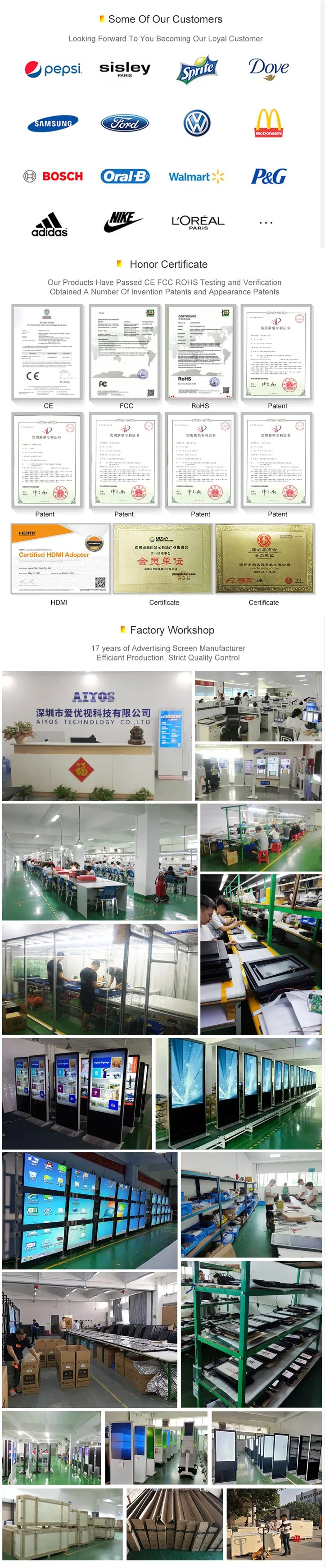 Office Supply LCD Display Touch Screen Writing Whiteboard Portable Interactive Smart Board 55 Inch