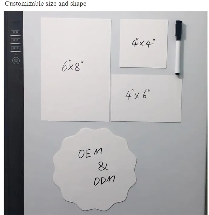 Pet Self-Adhesive Dry Erase Foldable Magnetic Whiteboard