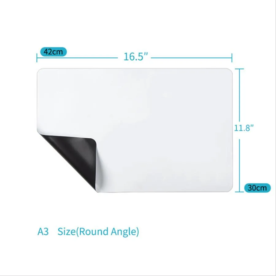 Pet Self-Adhesive Dry Erase Foldable Magnetic Whiteboard