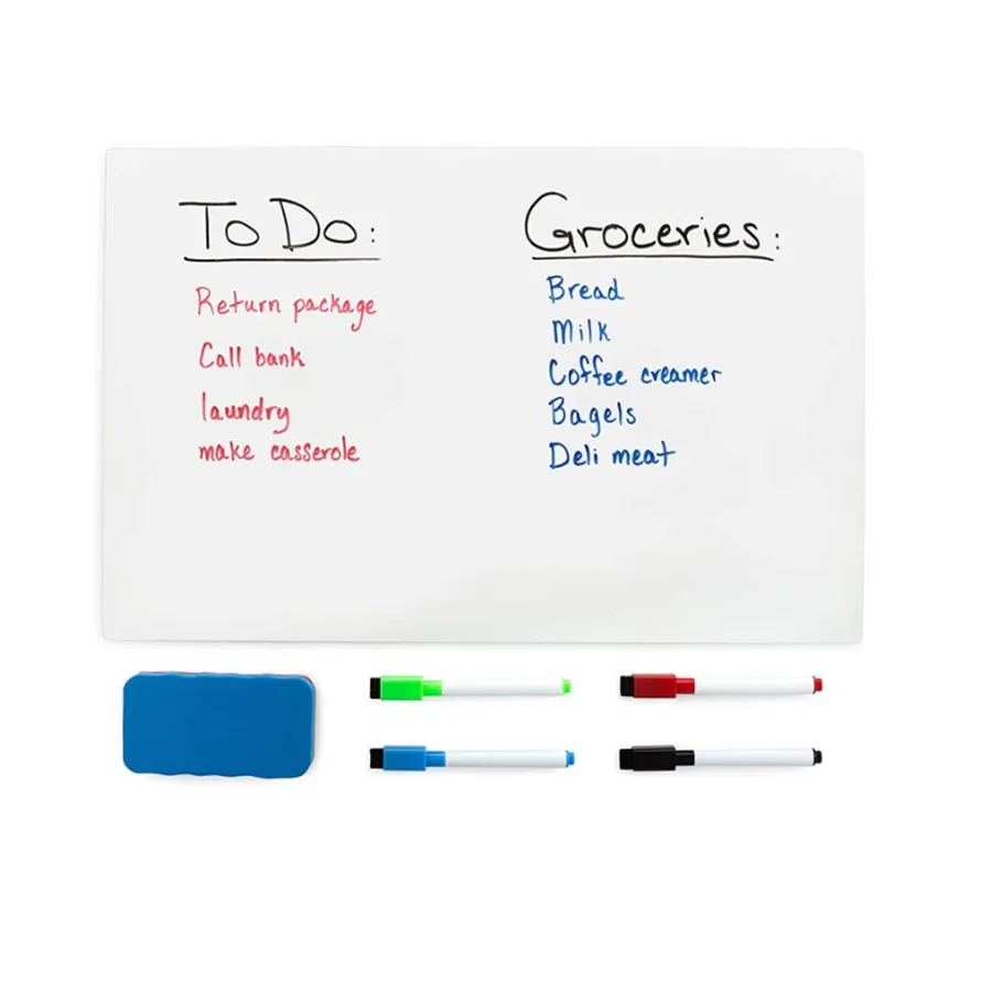 Pet Self-Adhesive Dry Erase Foldable Magnetic Whiteboard