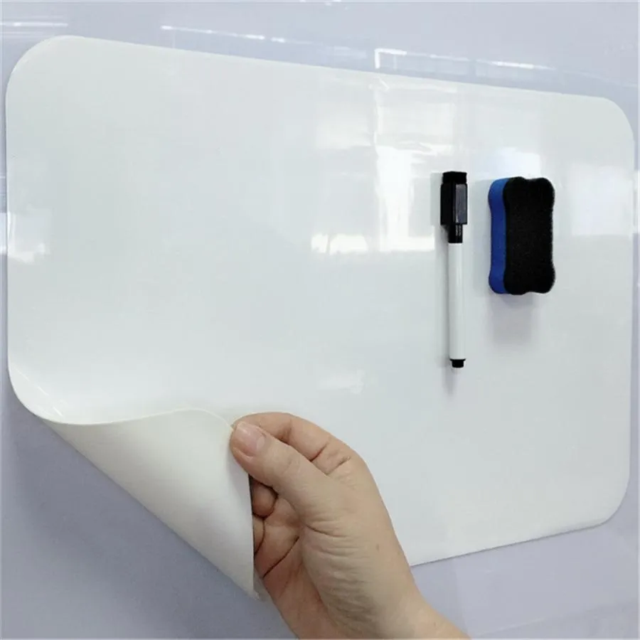 Pet Self-Adhesive Dry Erase Foldable Magnetic Whiteboard