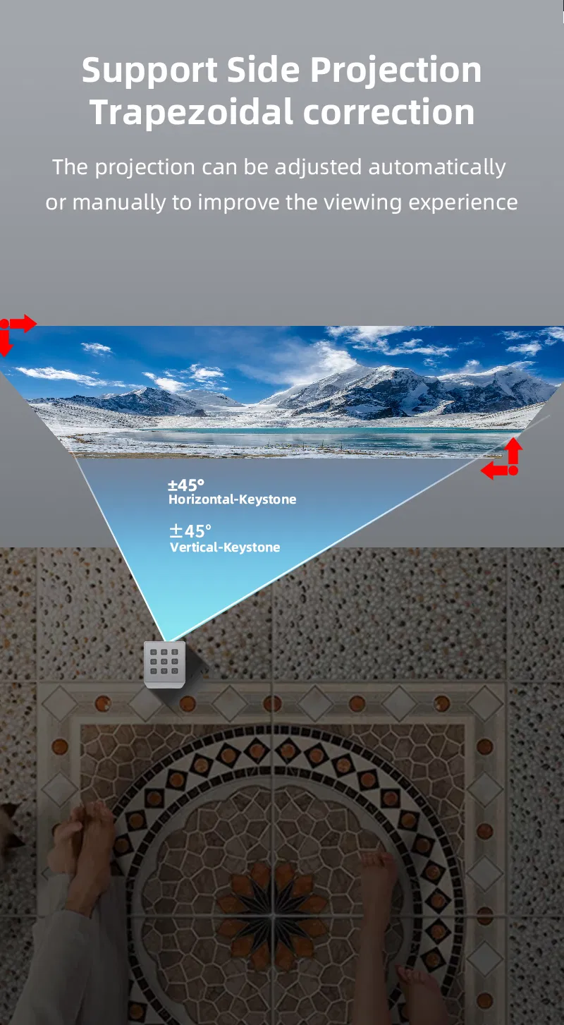 Pico Pocket Projector Full HD Aurora Starry Sky Projectors Lamp Tripod