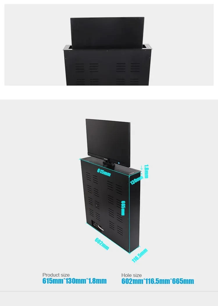 Pop-up Meeting Desktop High Quality LCD Monitor Lifting System for Conference System