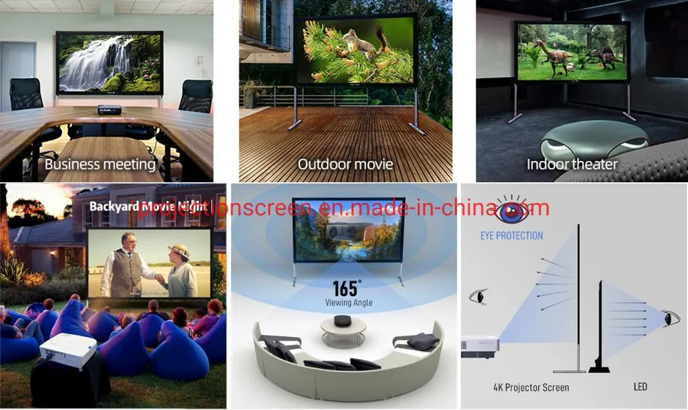 Portable Easy Foldable Fast Fold Projector Screen for Outdoor Use