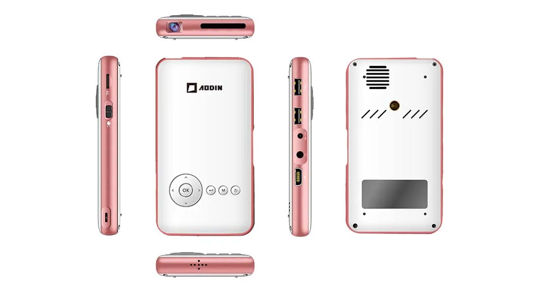 Portable Mini Multimedia Projector Wireless Mini Projector Smart LED Pocket Projector